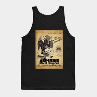 Retro poster - pub - vintage - Aspirin - Usines du Rhône Tank Top